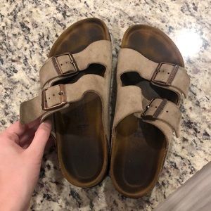 Beige Birkenstocks